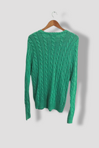 Vintage Green polo Ralph Lauren mens knitted small sweatshirt