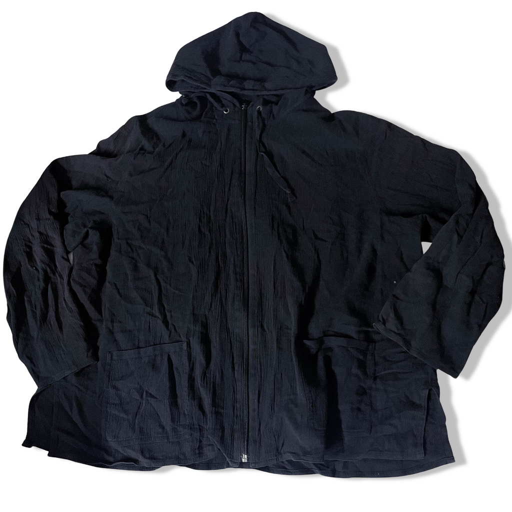 Vintage Chicos black full zip up soft material hoodie size M/L