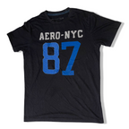 Vintage Black mens Aeropostale aero nyc 87 graphics tees in S