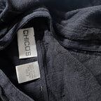 Vintage Chicos black full zip up soft material hoodie size M/L