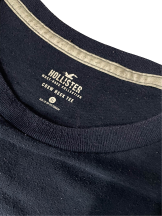 Vintage Hollister Co. plain Navy crew-neck short sleeve tees XL