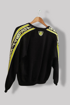Vintage Diadora print black small crew neck sweatshirt