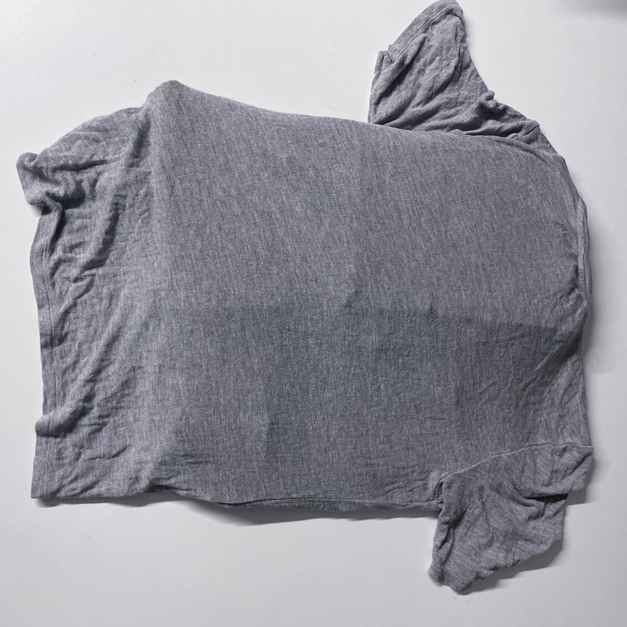 Miss Selfridge Y2k grey womens solid twist hem top uk 10