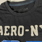 Vintage Black mens Aeropostale aero nyc 87 graphics tees in S
