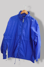 Vintage Blue B&C Strocco waterproof large hoodie jacket