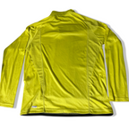 Vintage Yellow slim fit medium 1/4 zip up stand up collar sweatshirt