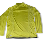 Vintage Yellow slim fit medium 1/4 zip up stand up collar sweatshirt