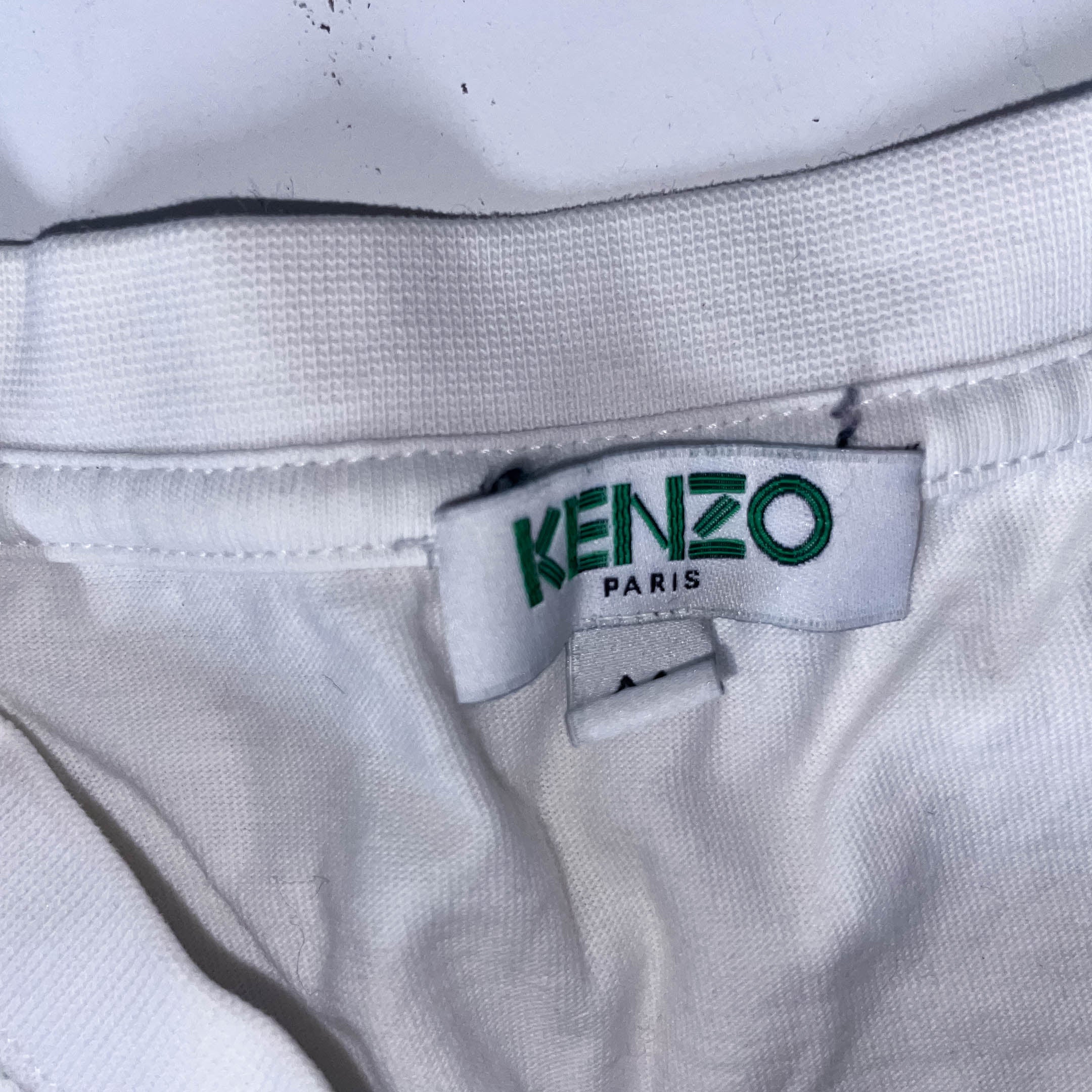 Vintage white Kenzo Paris Graphics medium short sleeve tees