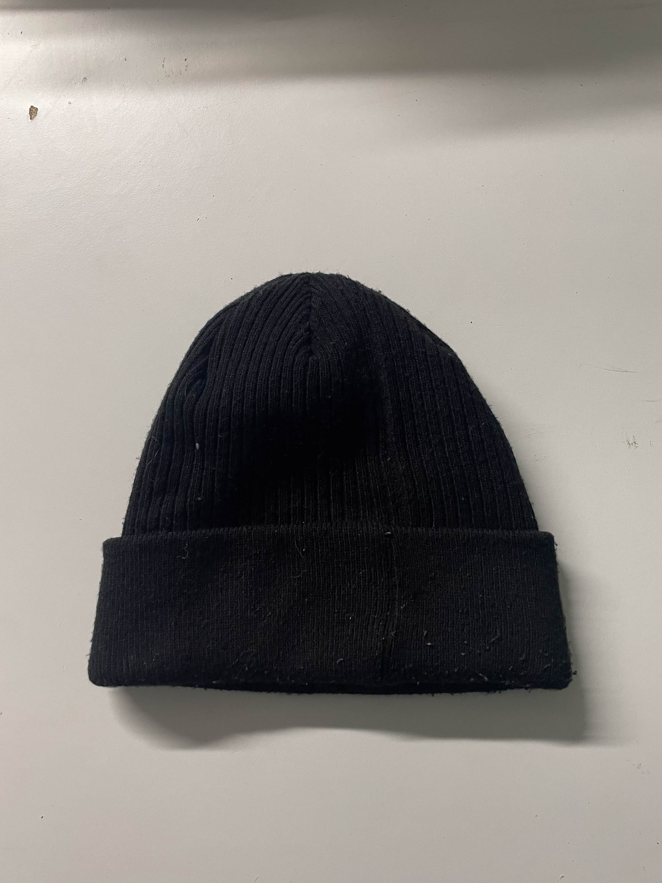 Vintage black winter beanie hat