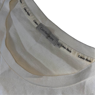 Vintage White Calvin klein XS short sleeve tees