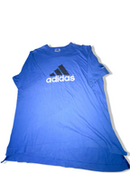 Vintage mens large blue Adidas big logo tees