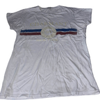 Vintage River Island white medium regular fit short sleeve tees