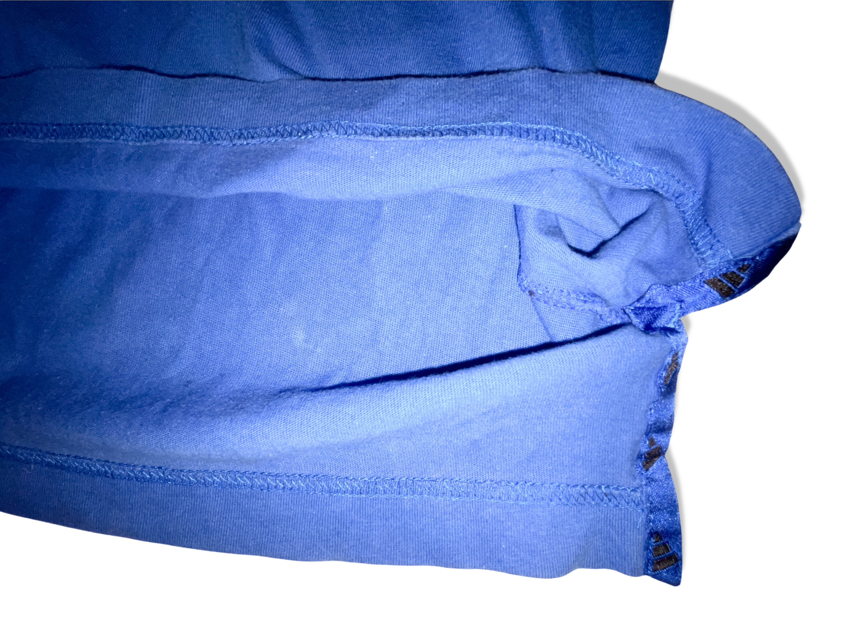 Vintage mens large blue Adidas big logo tees