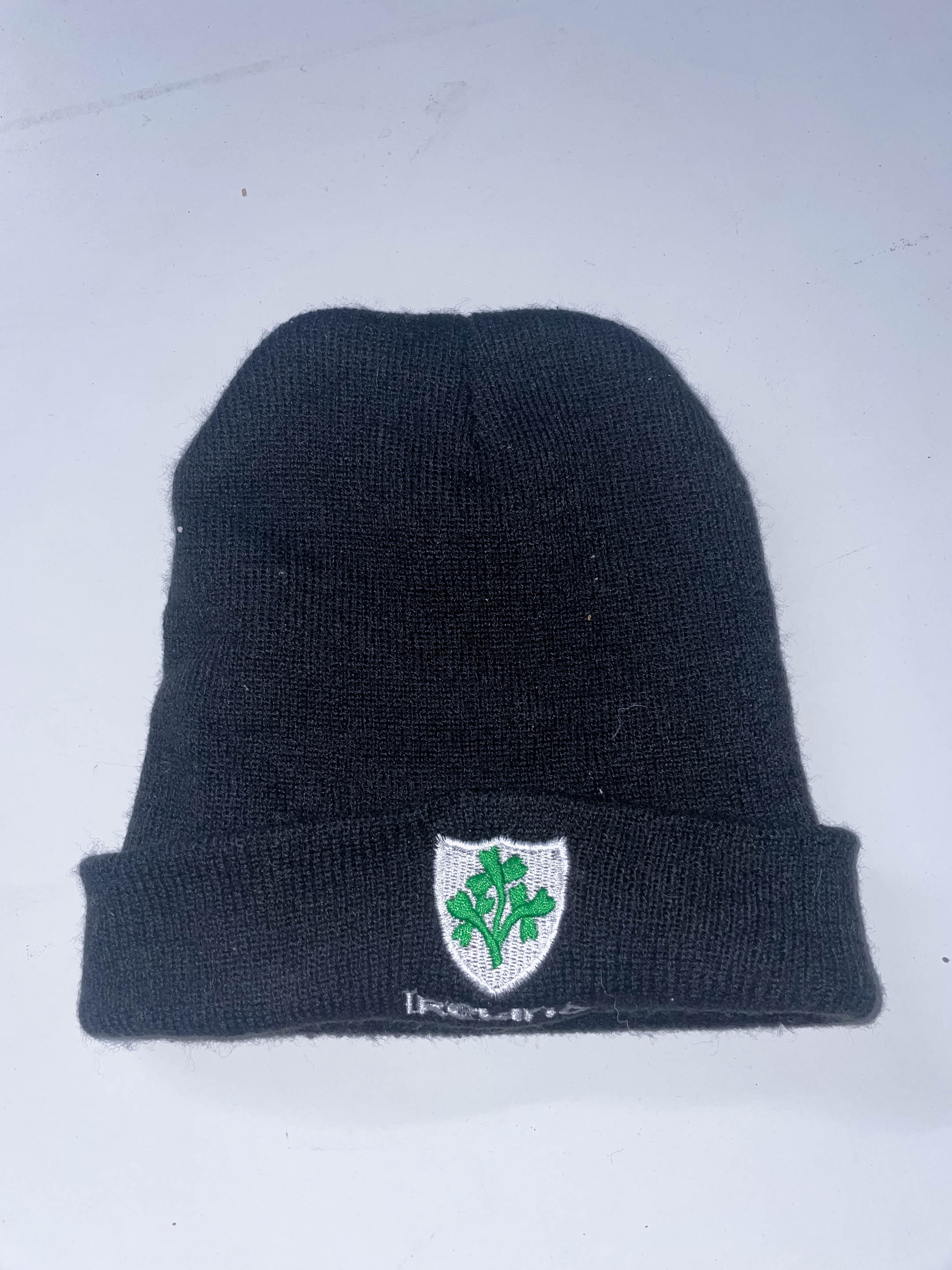 Vintage black ireland logo beanie hat