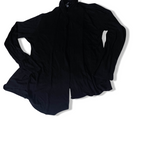 Vintage Cable & Guage black women medium open front sweater