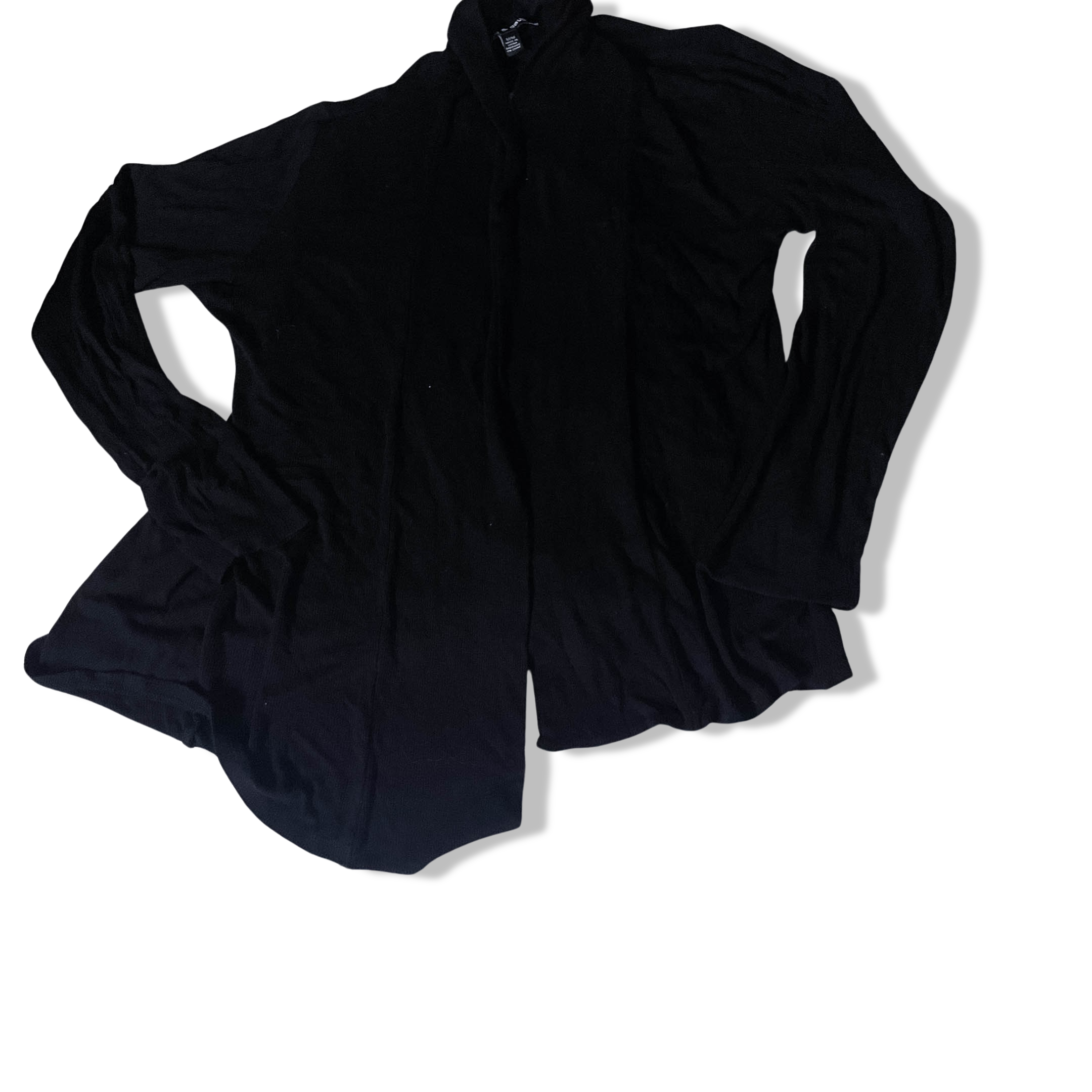 Vintage Cable & Guage black women medium open front sweater