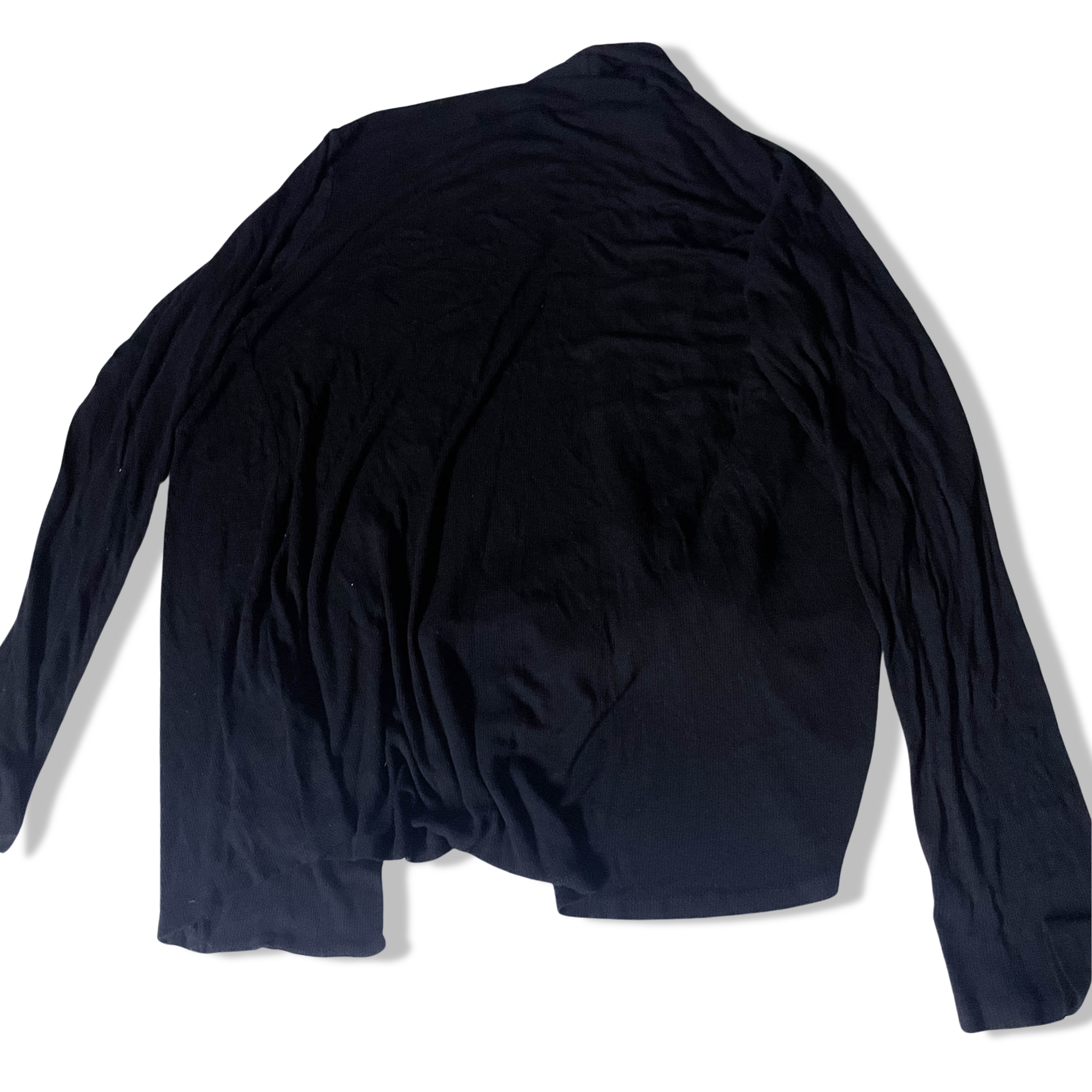 Vintage Cable & Guage black women medium open front sweater