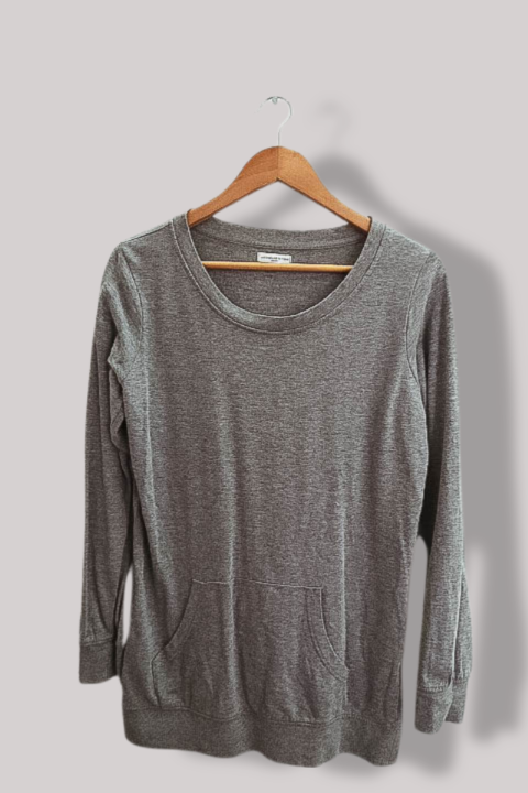 Jacqueline de yong grey medium regular fit womens sweatshirt
