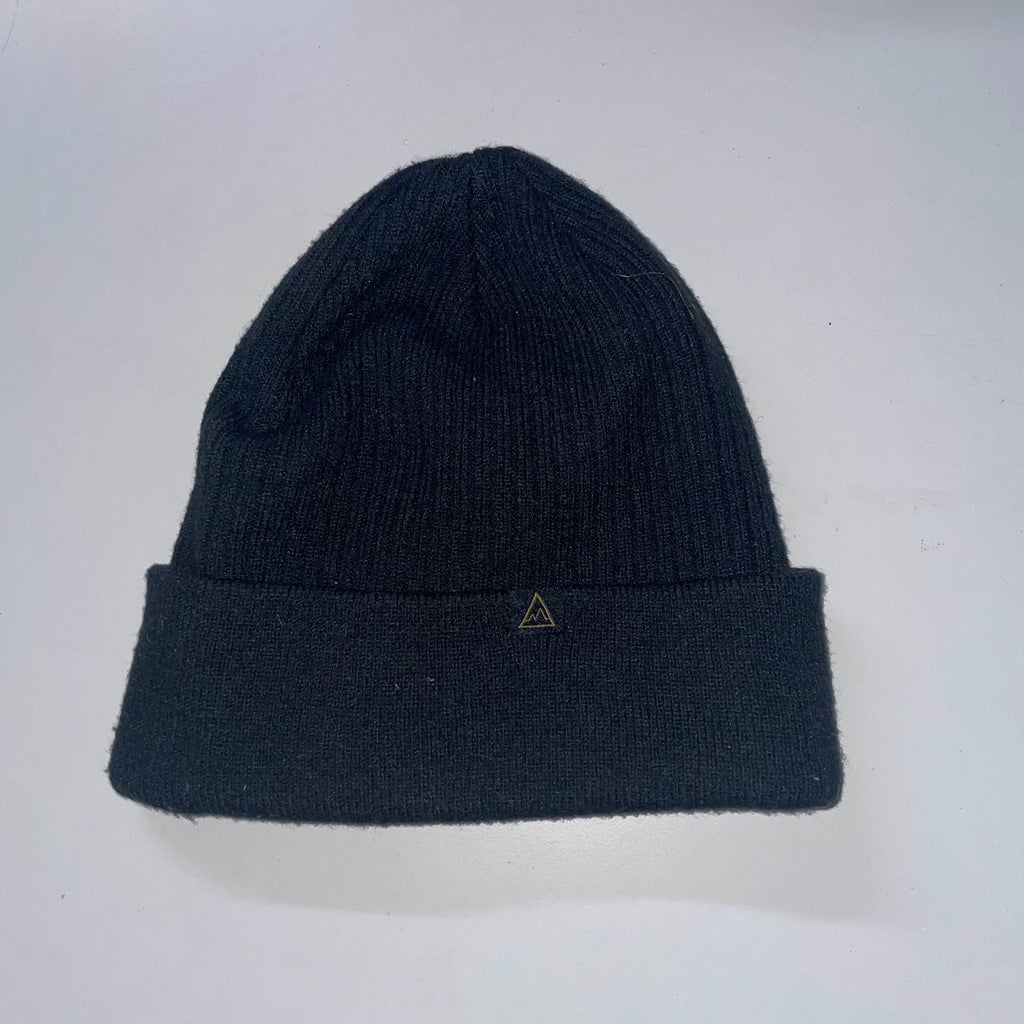 Vintage black winter beanie hat