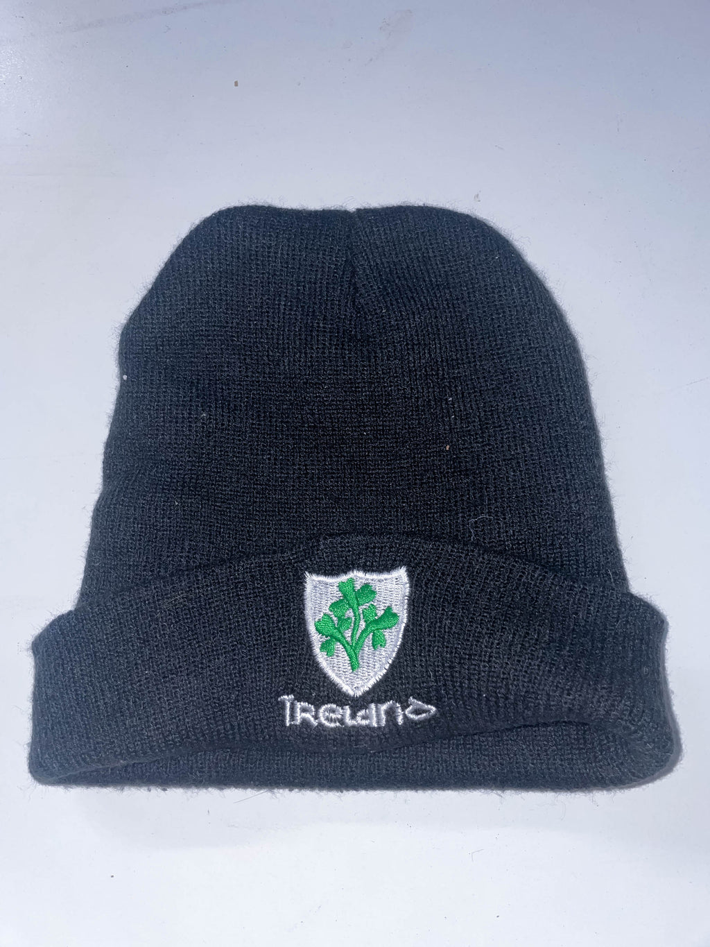 Vintage black ireland logo beanie hat