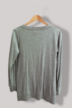 Jacqueline de yong grey medium regular fit womens sweatshirt