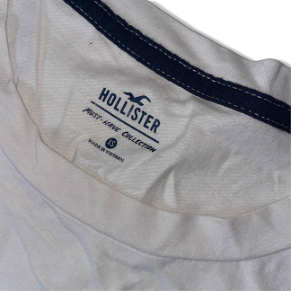 Vintage Hollister co white and blue short sleeve tees XS
