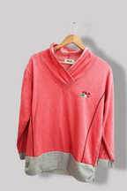 Vintage Fila Italia orange womens v-neck large sweatshirt