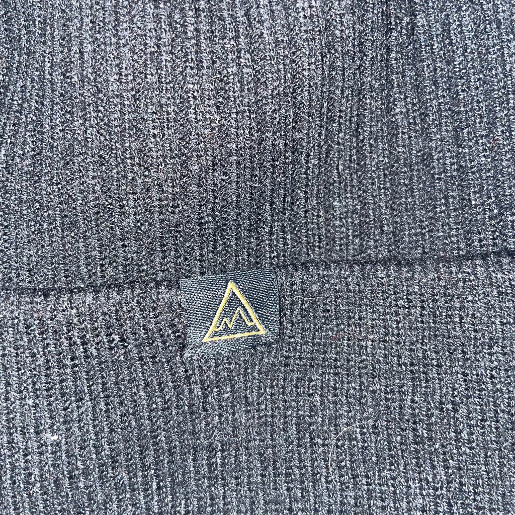 Vintage black winter beanie hat