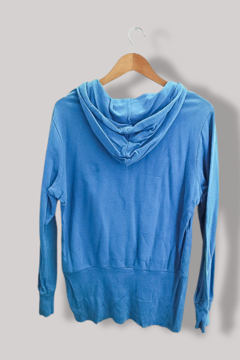 Vintage Adidas big logo blue medium regular fit hoodie