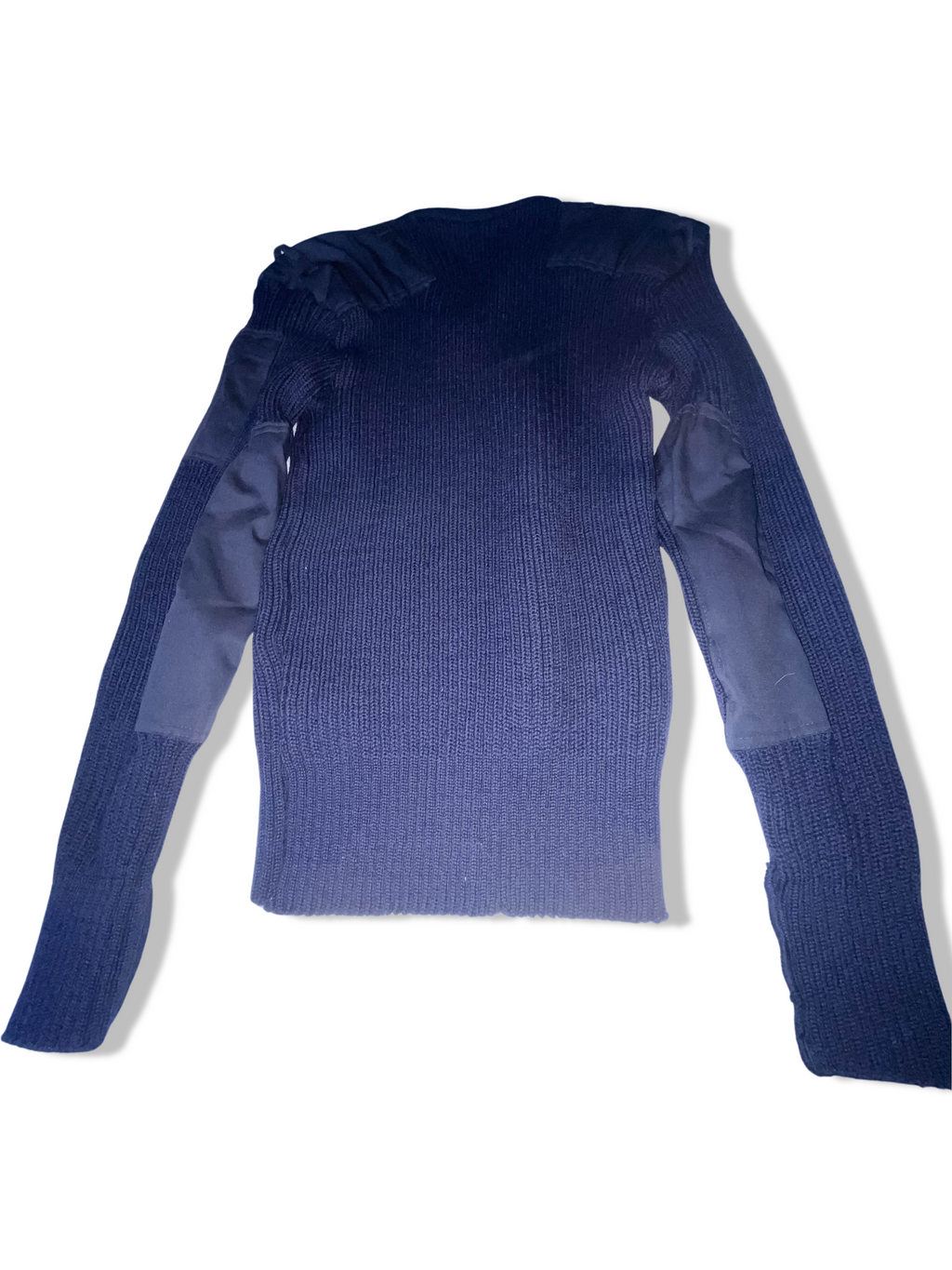 Vintage Iggy blue wool large V-neck jumper