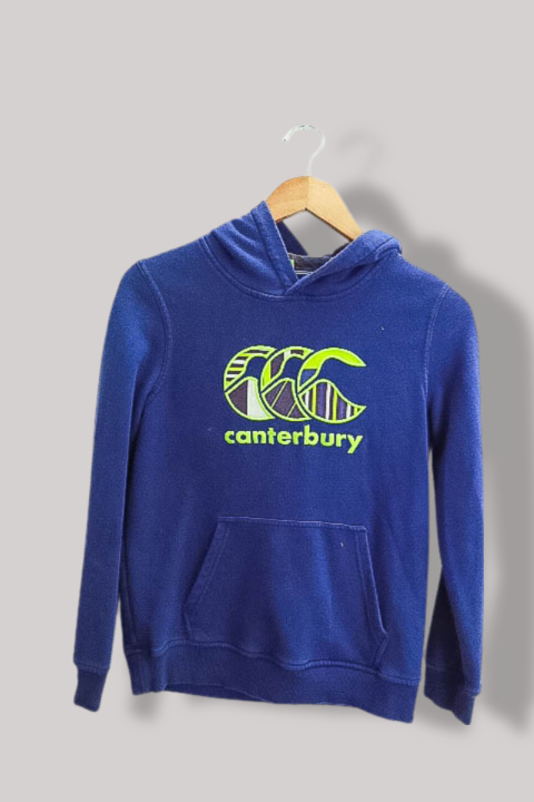 Vintage Canterbury graphics blue small regular fit hoodie