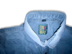 Vintage One way green denim long sleeve regular fit medium shirt