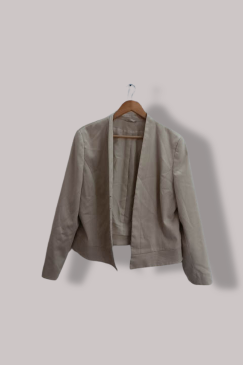 Vintage womens Dorothy perkins cream cropped jacket uk 46