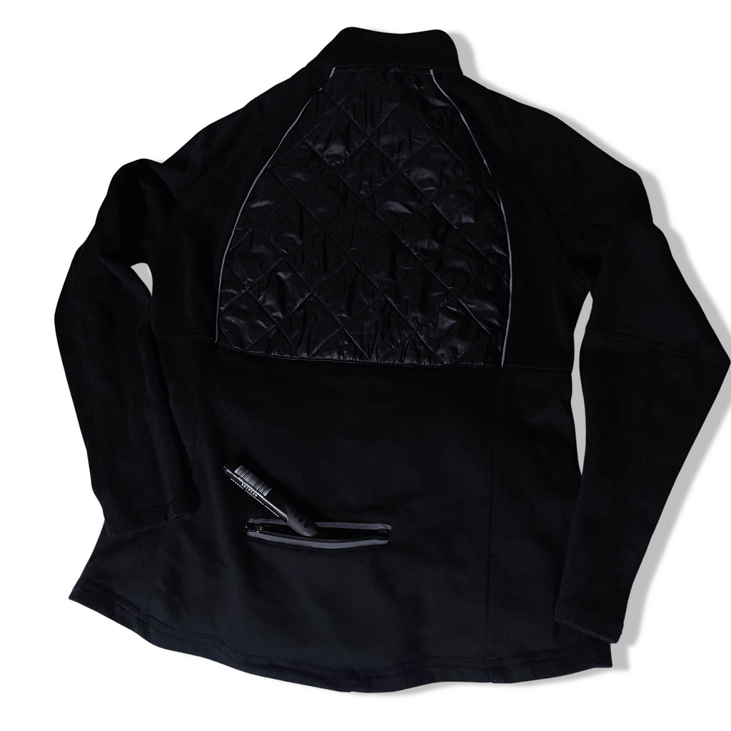 Vintage Black reflective padded full zip up medium jacket