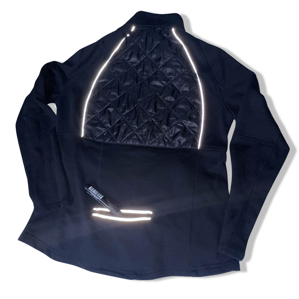 Vintage Black reflective padded full zip up medium jacket