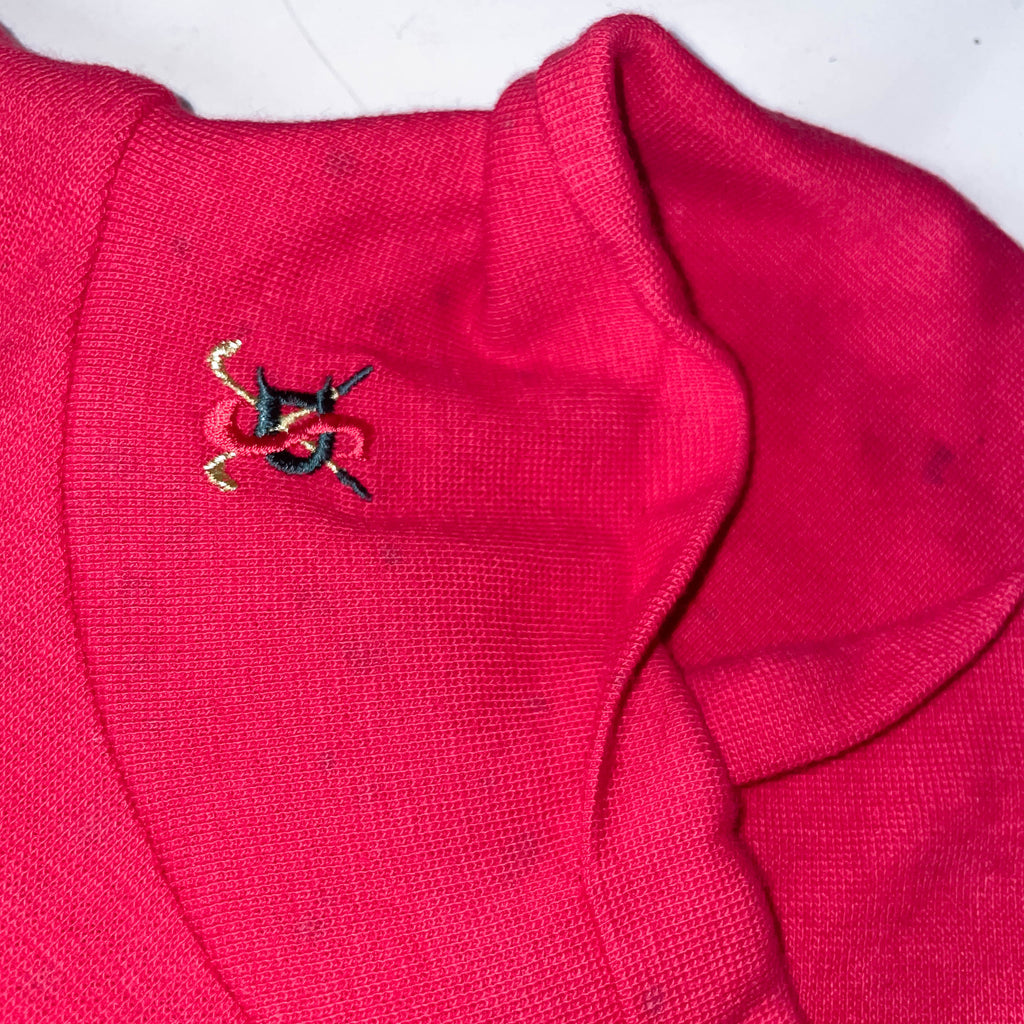 Vintage Red Daily Sport womens turtleneck sweatshirt M/L
