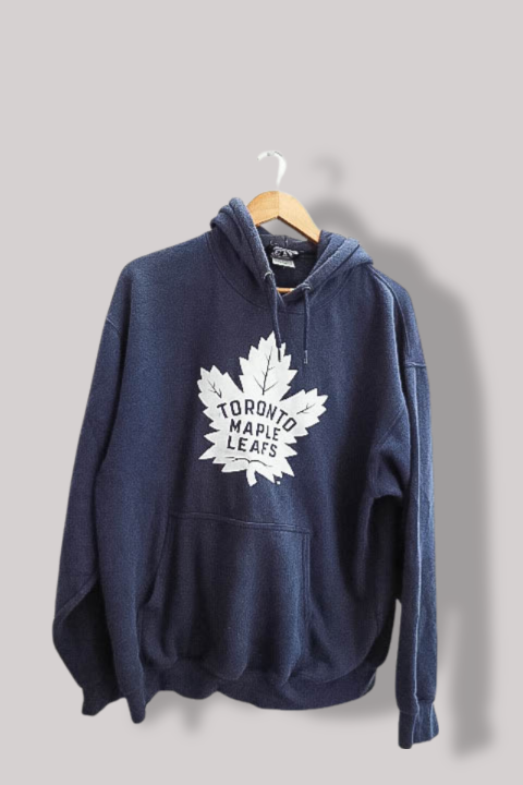 Vintage Toronto Maple Leaf graphics mens navy large hoodie
