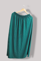 Vintage womens plain green Zara Basic medium skirt