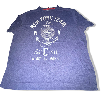 Vintage Blue New York Team graphics mens tees XXL