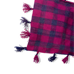 Vintage Red checkered heavy thick hand made bag