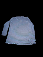 Vintage y2k womens long sleeve multi stripe Tshirt XL