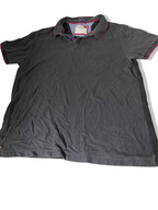 Vintage Black Centered mens large polo shirt
