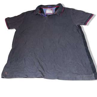 Vintage Black Centered mens large polo shirt