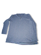 Vintage y2k womens long sleeve multi stripe Tshirt XL