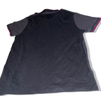 Vintage Black Centered mens large polo shirt