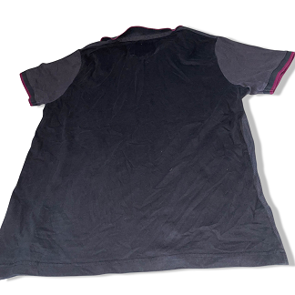 Vintage Black Centered mens large polo shirt