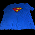 Vintage mens DC Comics Superman logo classic blue tees XL