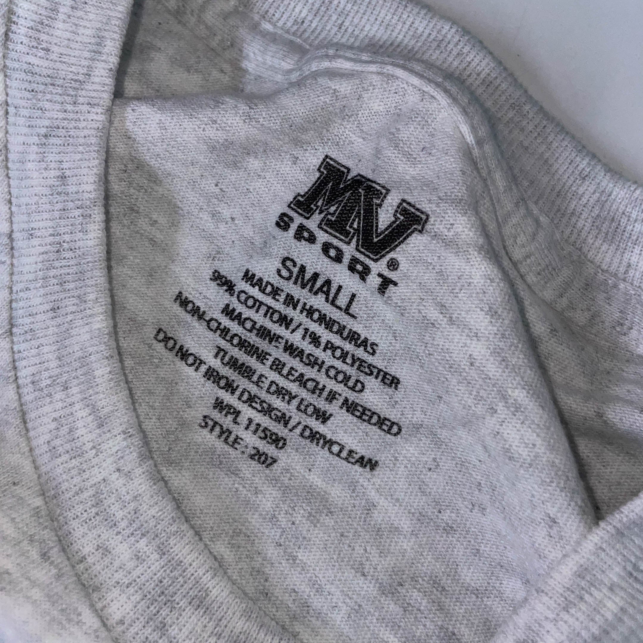 Vintage MV sport The Billy Graham Library graphics mens grey tees in S