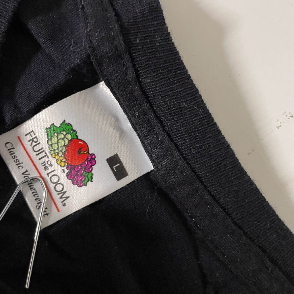 Vintage black fruit of the loom cyclone graphics large tees