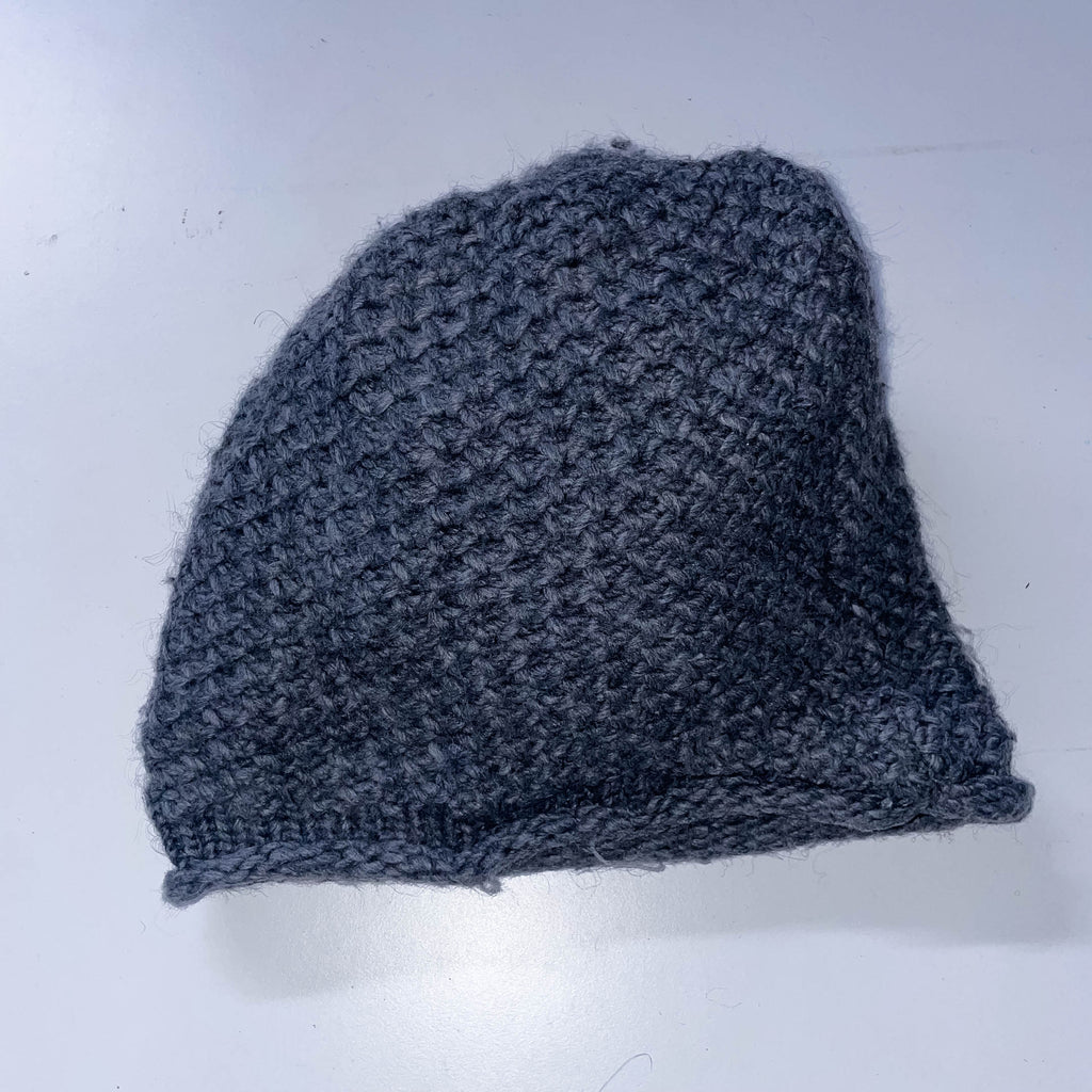 Vintage Handmade grey beanie cap